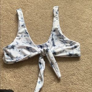 Tie front bikini top